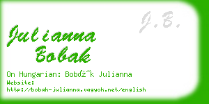 julianna bobak business card